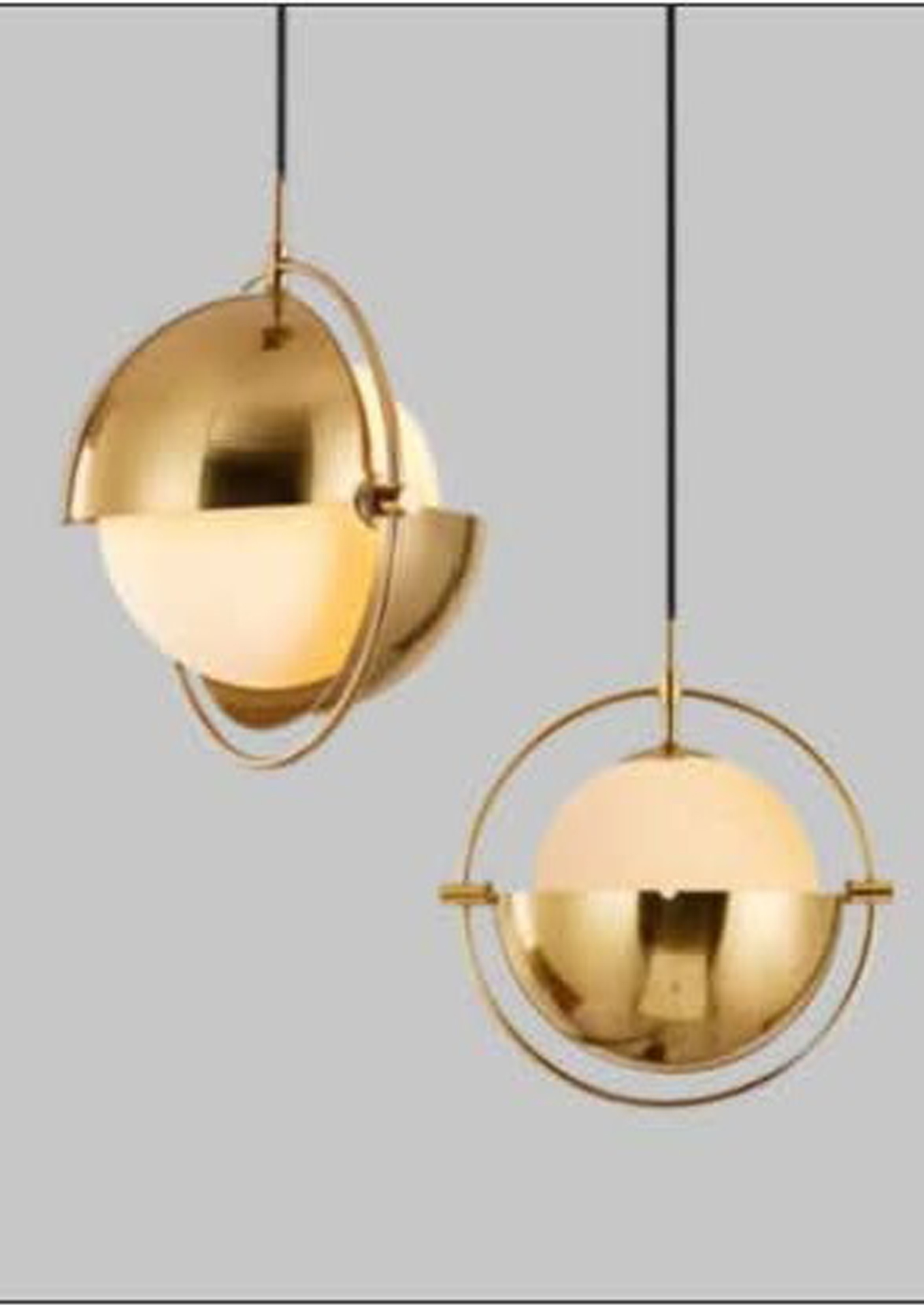 Beyond Lights - Brass Globe Pendant- GL